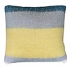 Dark lead blue mohair cushion