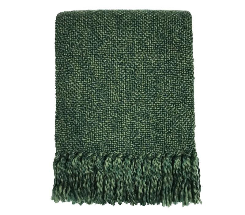 Marble jungle green throw