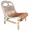 Rattan lounge chair white