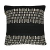 Bark stripe cotton black cushion