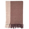 Teepee stone pink throw