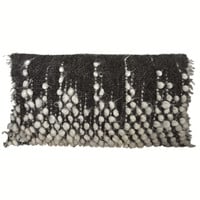 Drops rectangle cushion black 40x70