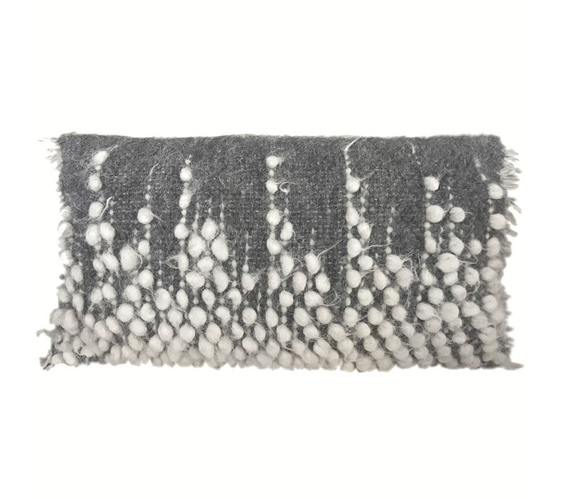 Drops rectangle cushion grey 40x70