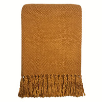 Inca yellow solid throw (NEW)