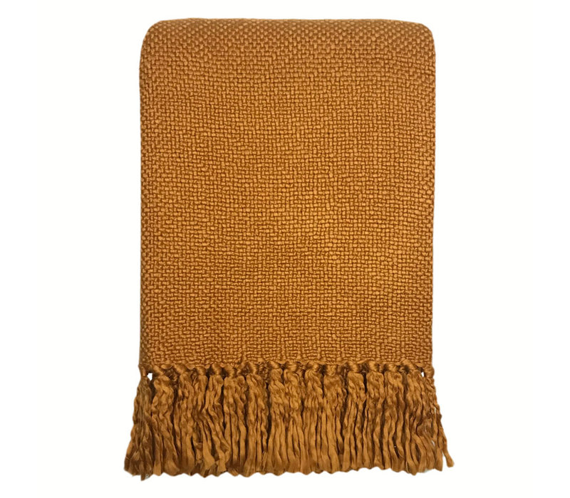 Inca yellow solid throw (NEW)