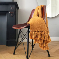 Inca yellow solid throw (NEW)