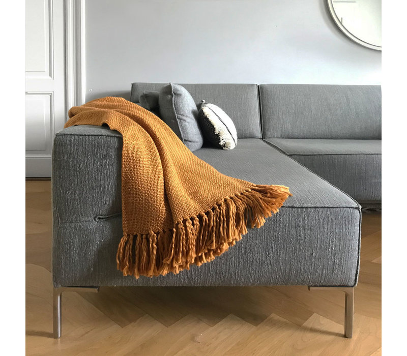 Inca yellow solid throw (NEW)