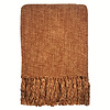 Marble terracotta red throw