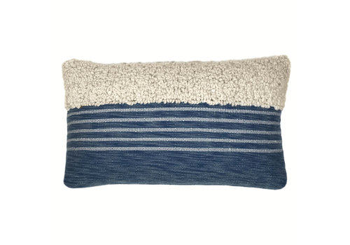 Tribal indigo blue cushion (NEW)