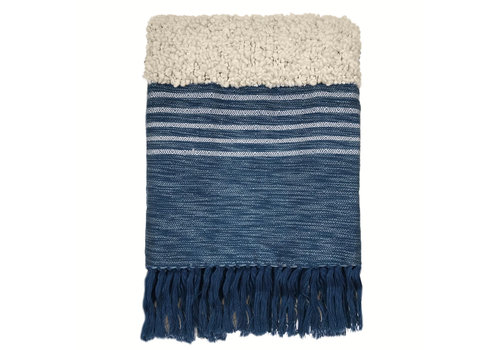 Tribal indigo blue throw (NEW)