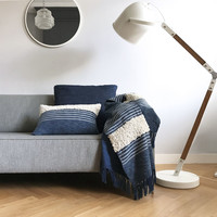 Tribal indigo blue throw (NEW)