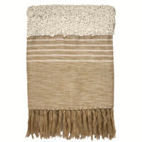 Tribal off white throw (NEW)