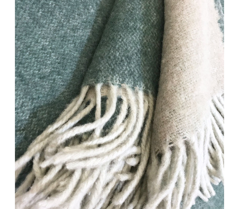 Easy green double face recycled wool throw (NEW)