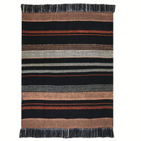 Multicolor black throw (NEW)