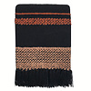 Multicolor black throw (NEW)