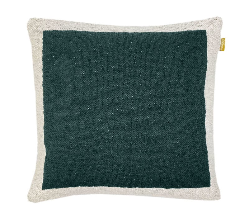 Solid knitted poster cushion green (NEW)