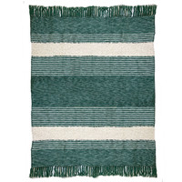 Tribal green throw (NEW)