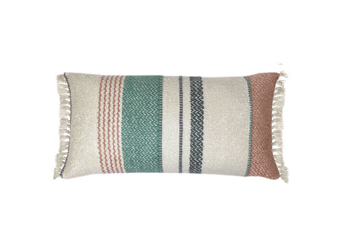 Multicolor pastel boucle cushion (NEW)