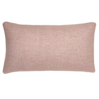 Misty pink double faced recycled wool rectangle cushion (NEW)