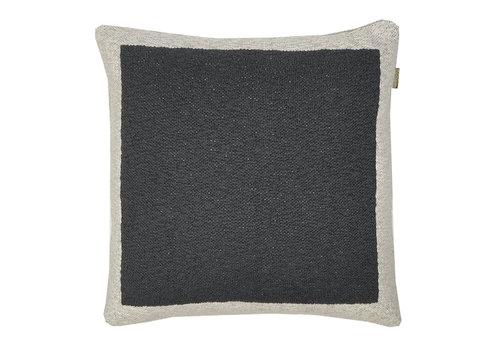 Solid knitted poster cushion black (NEW)