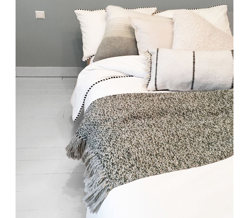 Sand beige throw