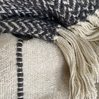 Berber offwhite throw