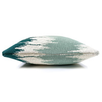 Wave knitted cushion green (NEW)