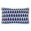 Botanic mini knitted cushion blue (NEW)