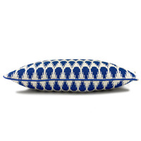 Botanic mini knitted cushion blue (NEW)