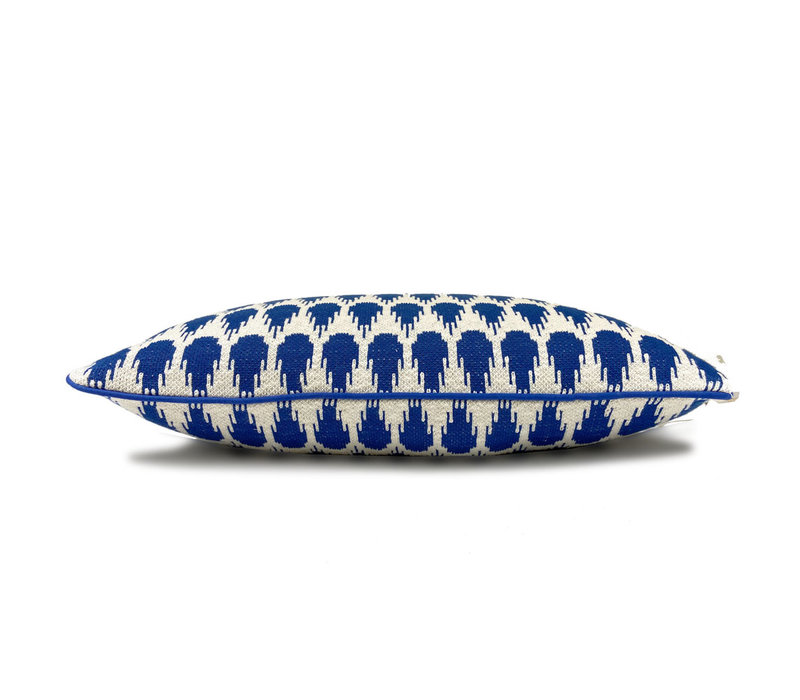 Botanic mini knitted cushion blue (NEW)