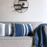 Berber dark blue cushion