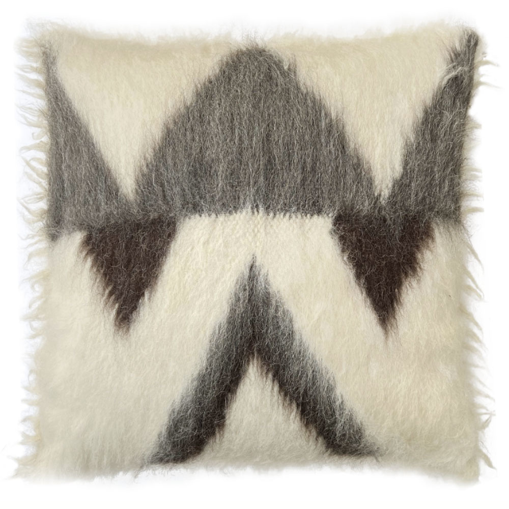 cushion 100% wool zigzag 90x90 - Malagoon -