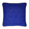 Rhinestone blue structure recycled wool square cushion (NEW)