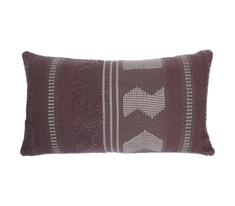 Crafty chestnut brown cushion rectangle