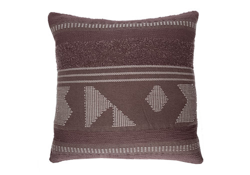 Crafty chestnut brown cushion square