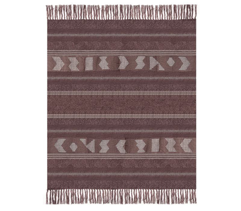 Crafty chestnut brown throw