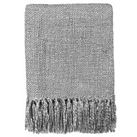 Silver grey solid throw (NEW)
