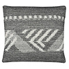 Mochica wool cushion black decostripe square new