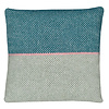 Festivity wool cushion pastel green square