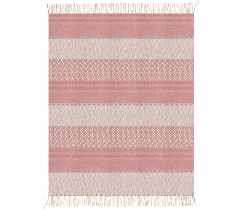 Uptown wool throw pink