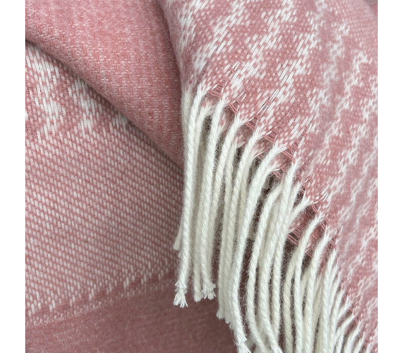 Uptown wool throw pink