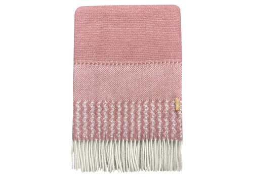 Uptown wool throw pink new