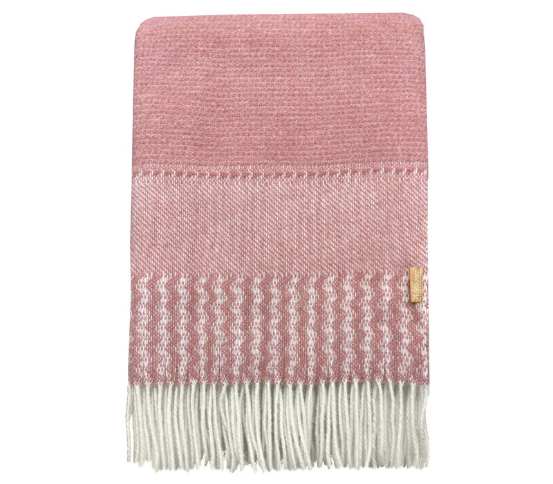 Uptown wool throw pink