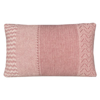 Uptown wool cushion pink rectangle