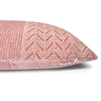 Uptown wool cushion pink rectangle