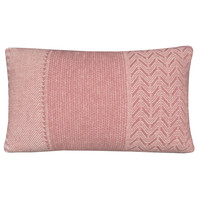 Uptown wool cushion pink rectangle