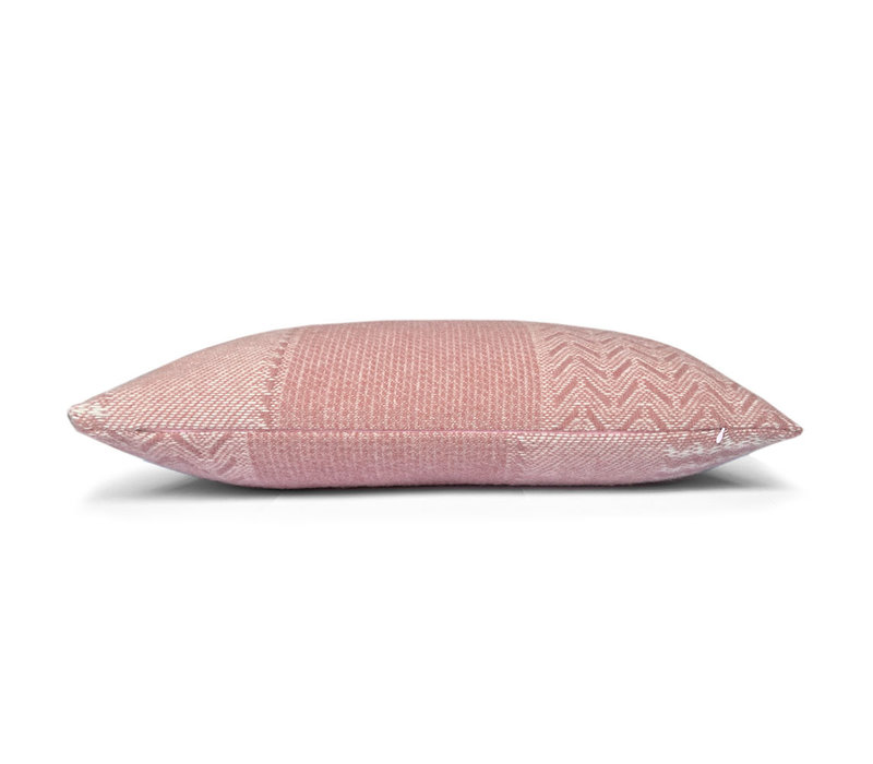 Uptown wool cushion pink rectangle