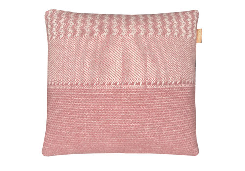 Uptown wool cushion pink square new