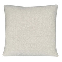 Camel beige faced wool square cushion