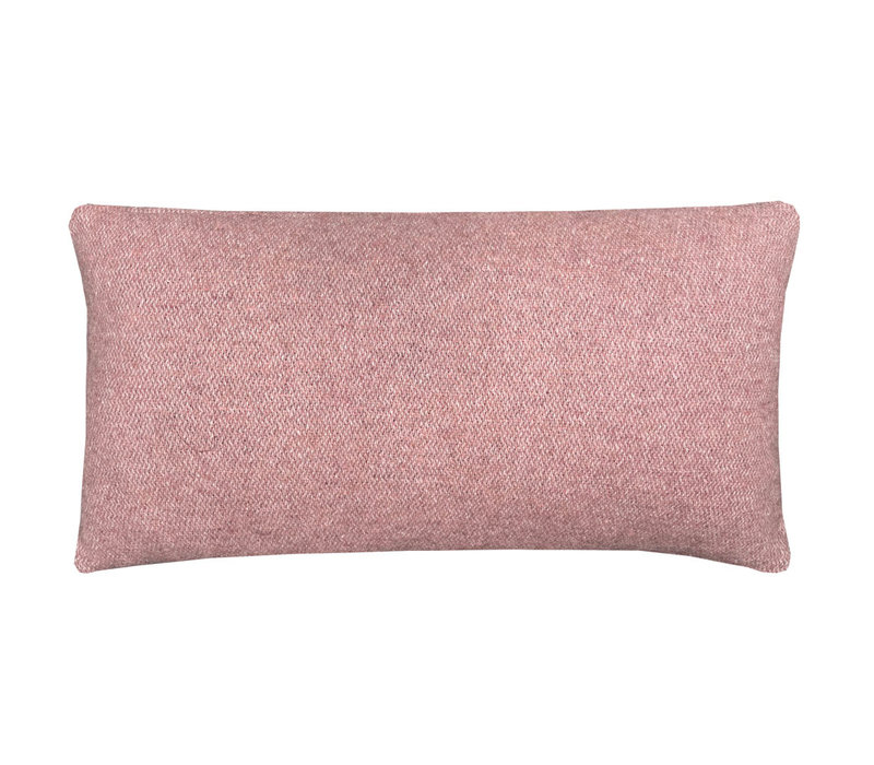 Rosewood double face recycled wool rectangle cushion